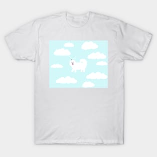 Samoyed in the clouds T-Shirt